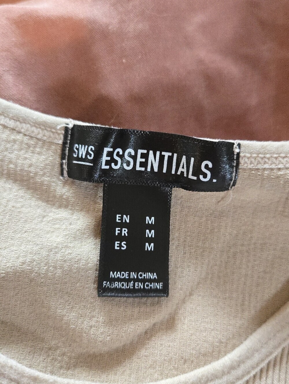 SWS Essentials | Ribbed Cropped Tank Top, Size M - Picture 5 of 8